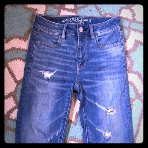 Distressed American Eagle Jeans